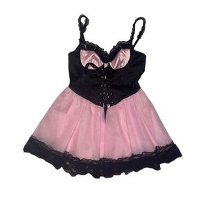 Widow Blush Veiled Gloom Corset Dress Size Medium